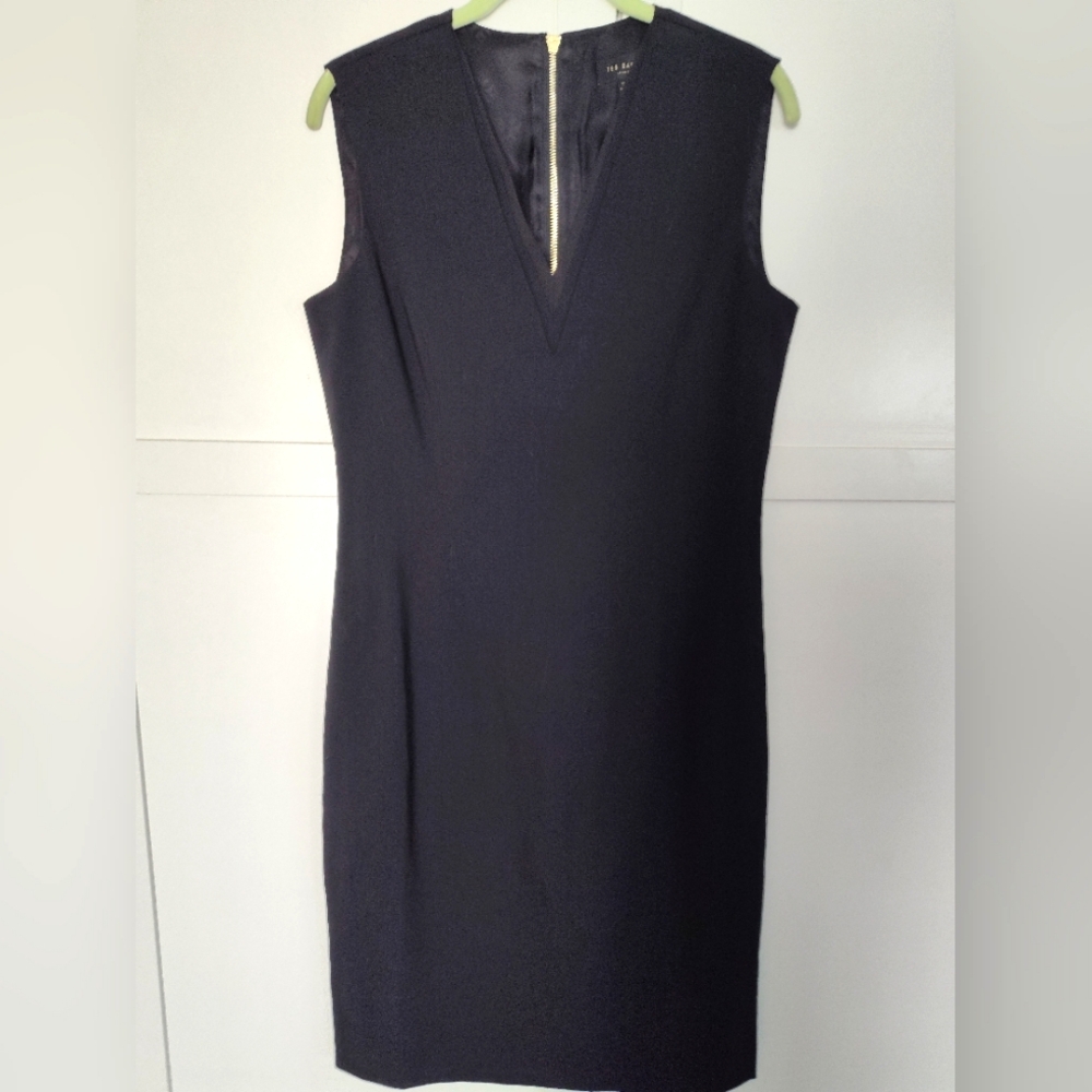 Ted Baker Sleeveless Wool Blend Sheath Dress US 8 (Sz3 Euro) NWOT LBD